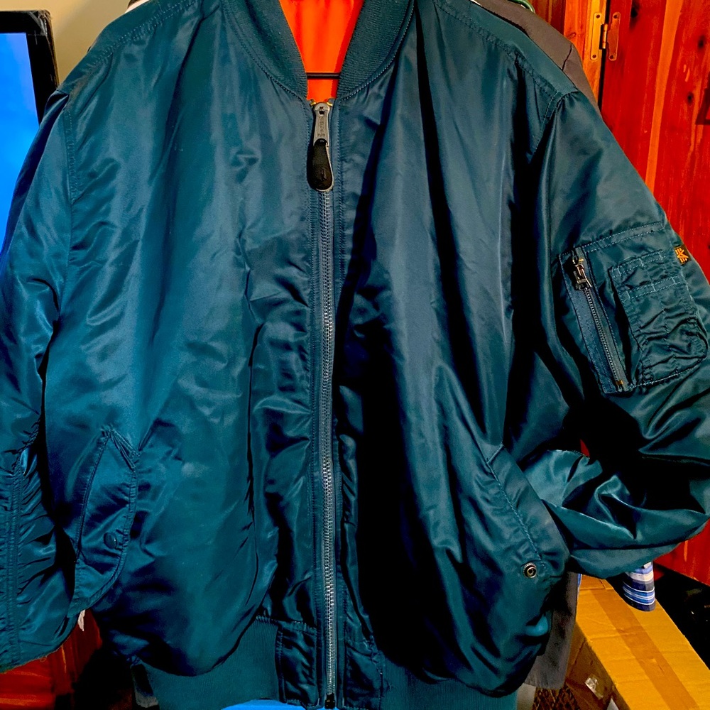 XXL Alpha Industries Flight Jacket / Bomber - Blue